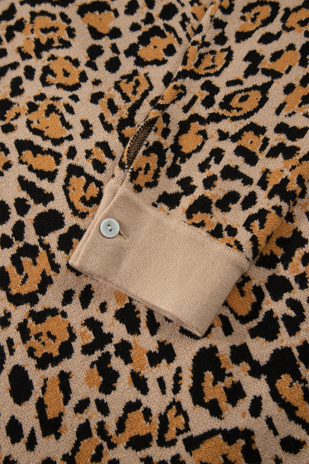 Brown Leopard Print Button-Up Cardigan Long Sleeve Cardigans